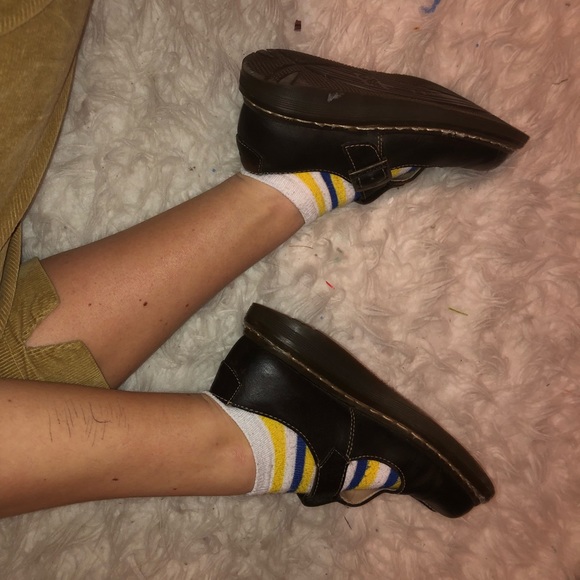 Dr. Martens Shoes - Dark Brown Leather Doc Marten Mary Janes